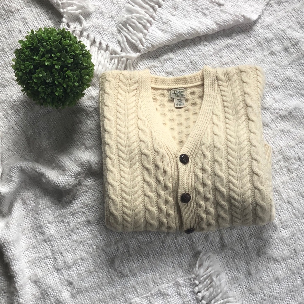 L.L.Bean | Cable Knit Fisherman’s Sweater | Wool |